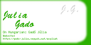 julia gado business card