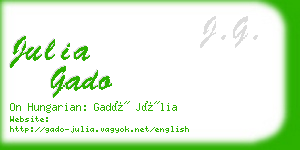 julia gado business card
